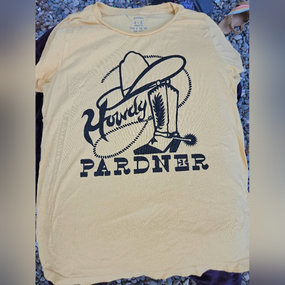 Bandit Women's Yellow Cowboy Tee